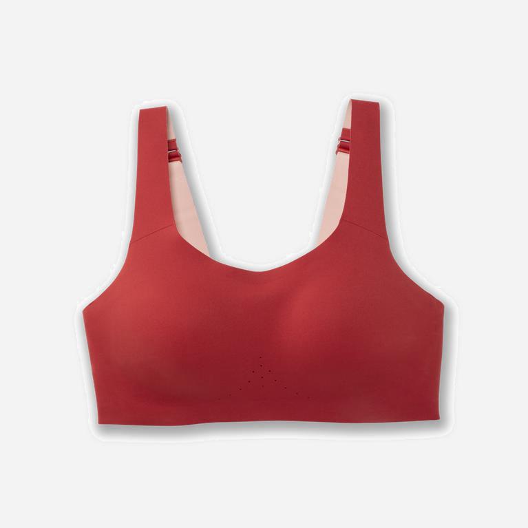 Brooks Dare Scoopback NZ - Women's Running Bra - Rosewood (68942-EMDH)